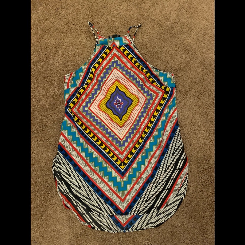 Multicolored tribal tank